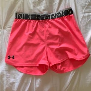BRIGHT PINK Under Amour Girl’s Shorts
